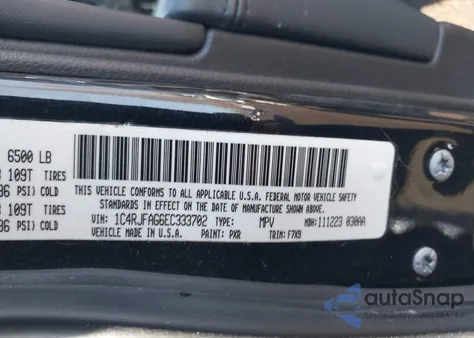 2014 Jeep Grand Cherokee Laredo из США, поврежденный, VIN 1C4RJFAG6EC333702